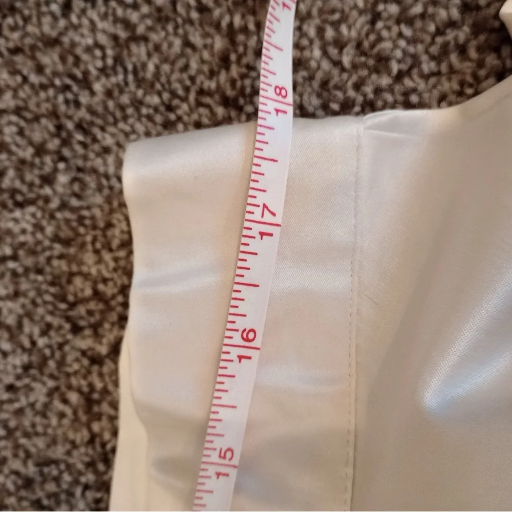Eloquii Cream knee length Skirt - Picture 2 of 5